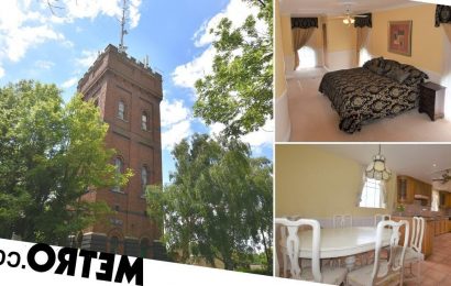 Four-bed flat inside a 90ft tall water tower in Essex goes on sale for £2.1m