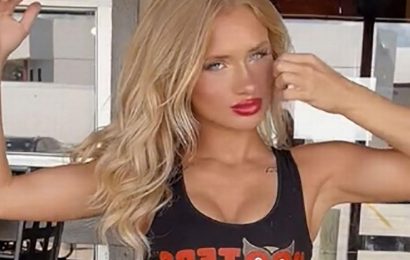 Hooters girl shows how she looked before saucy job – when she was ‘overlooked’