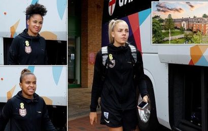 Lionesses beam leaving Sheffield hotel after reaching Euro 2022 final