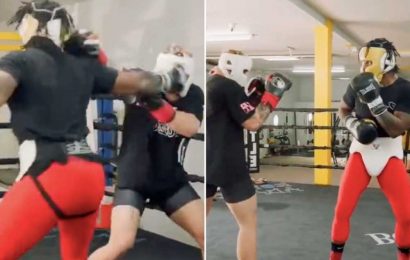 Hasim Rahman Jr leaks sparring highlights against Jake Paul and slams YouTube star for 'running' from cancelled fight | The Sun