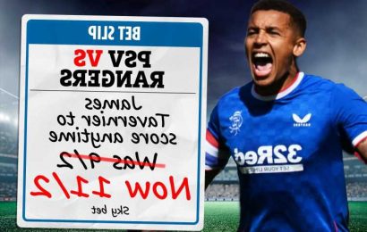 PSV vs Rangers price boost: James Tavernier to score – was 9/2 NOW 11/2 with Sky Bet | The Sun