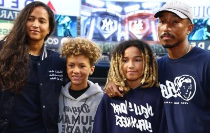 Pharrell Williams Throws the First Pitch at a NY Yankees Game With Son Rocket