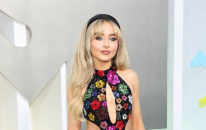 Sabrina Carpenter Wears Extreme Rainbow Hip Cutouts at the VMAs