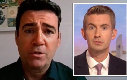 Andy Burnham loses it on BBC Breakfast as host asks for answers