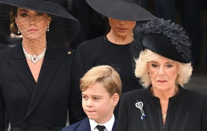 Camilla wore poignant sapphire brooch to funeral as ‘subtle nod’
