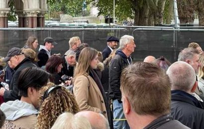 David Beckham joins long queue for Queen’s lying-in-state