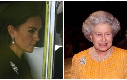 Kate Middleton radiates elegance with Queen Elizabeth’s diamond brooch