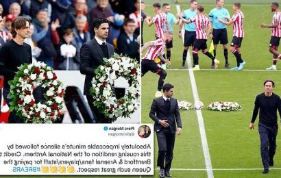 Piers Morgan praises Brentford and Arsenal fans after minute&apos;s silence