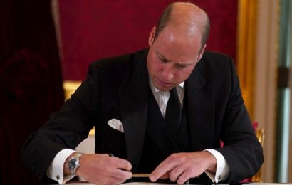 Prince William bemuses fans as they learn he’s left-handed during signing of proclamation