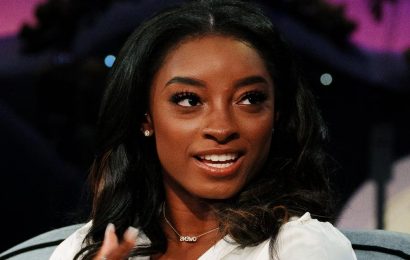 Simone Biles Reminds Us She's a Bride-to-Be in a White Cutout Corset