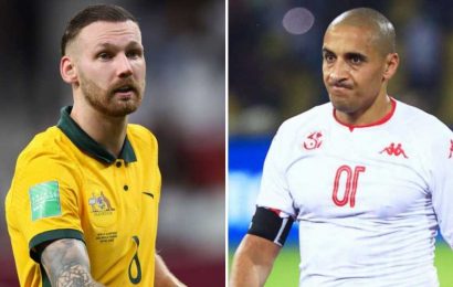 Tunisia vs Australia: Date, live stream FREE, TV channel and kick-off time for 2022 World Cup Group D clash | The Sun