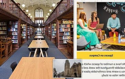 Bristol University tells students they can keep warm  in the library