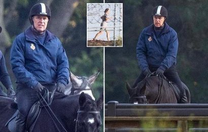 Disgraced Prince Andrew enjoys fresh air riding horse in Windsor