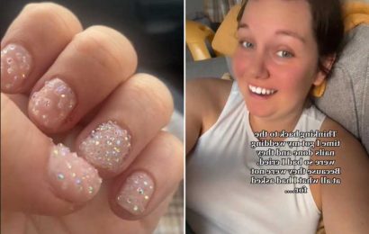 I wanted cute glittery nails for my wedding but ended up with something very different – it left people's jaws dropping | The Sun