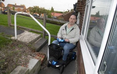 I'm trapped in my property after council refused to put a ramp in – I can't leave without my scooter… it's a disgrace | The Sun