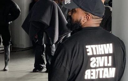 Kanye West wears &apos;White Lives Matter&apos; T-shirt at Yeezy show in Paris