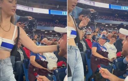 Woman SLAPS her boyfriend after he proposes to her with a RING POP