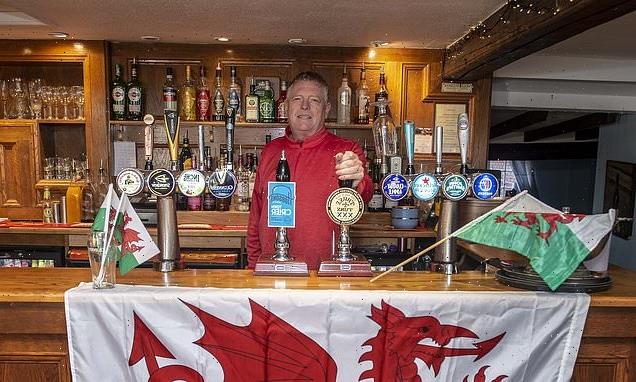 A town of two halves! Village that straddles England- Wales border