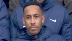 Arsenal fans all saying the same thing after Pierre-Emerick Aubameyang is spotted looking miserable on Chelsea bench | The Sun