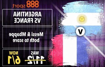 Argentina vs France – 888Sport World Cup boost: Messi and Mbappe both to score NOW 6/1 | The Sun