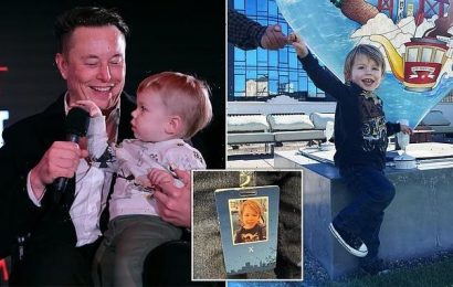 Elon Musk takes adorable toddler X to Twitter HQ