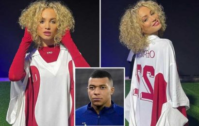 Kylian Mbappe’s rumoured girlfriend Rose Bertram stuns at fashion show in Qatar hours before he plays World Cup final | The Sun
