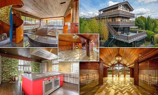 Mansion with glass-walled toiles is up for sale for £5m