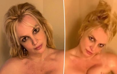 Naked Britney Spears nearly flashes fans in new shower video
