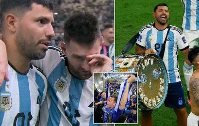 Terry pokes fun at Aguero celebrating World Cup win in Argentina kit