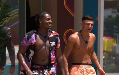 Love Island fans baffled as Haris says women with feet over a size five are a ‘turn off’
