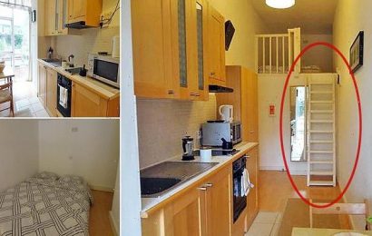 £1,700-a-month London flat so small you need steps to get into bed