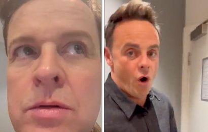 Ant’s ‘disgusting habit’ mocked by Dec as he’s forced to change outfit