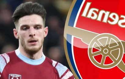 Arsenal frontrunnes in Declan Rice transfer race this summer 'with Gunners already in talks with West Ham' | The Sun