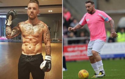 Jamie O'Hara shows off amazing body transformation after former Spurs star trained by Katie Price's ex for boxing fight | The Sun