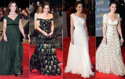 Princess Kate’s dreamiest BAFTA dresses over the years