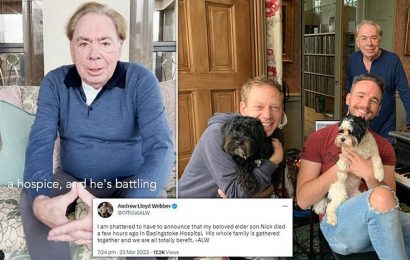 Andrew Lloyd Webber confirms his eldest son Nicholas has died aged 43
