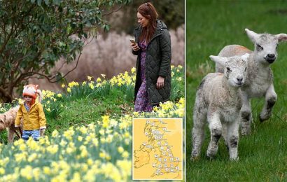 Britain will bask in 15C temperatures by the end of this week