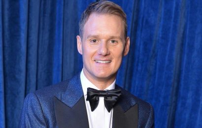 Dan Walker in first public appearance since crash as he covers bruises