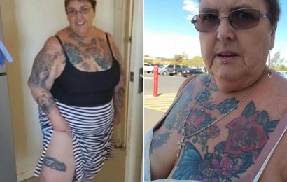 I'm a tattooed nan & love wearing skimpy dresses but people call me 'revolting' – one man nearly fell over gawking at me | The Sun