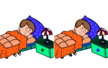 You have a calm mind if you can spot the three differences in these bedtime pictures in less than ten seconds | The Sun
