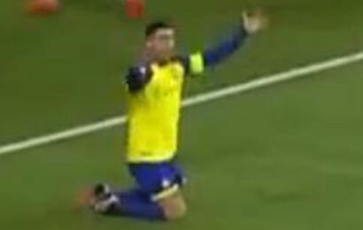 Cristiano Ronaldo fumes and slams turf in anger after being denied clear penalty while playing for Al-Nassr | The Sun
