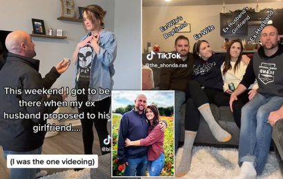 I filmed my ex-husband&apos;s proposal to his new girlfriend