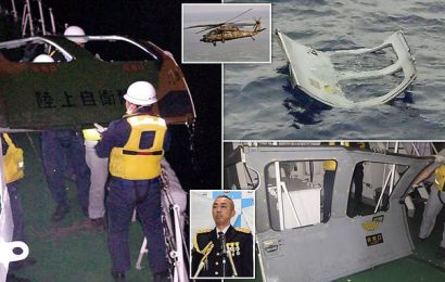 Japanese Black Hawk military helicopter with ten crew crashes into sea