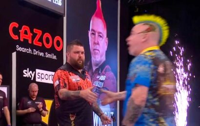 Michael Smith says Peter Wright ‘took frustration out on me’ with icy handshake