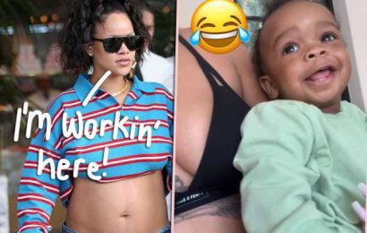 Pregnant Rihanna's Workout Gets Interrupted By Adorable Son In Sweet Video – Watch!