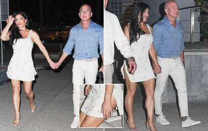 Lauren Sanchez dazzles during night out with new fiancé Jeff Bezos
