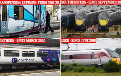 Nearly 25% of journeys will be taken on nationalised rail services