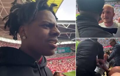 City fan PUNCHES YouTuber IShowSpeed during the FA Cup final