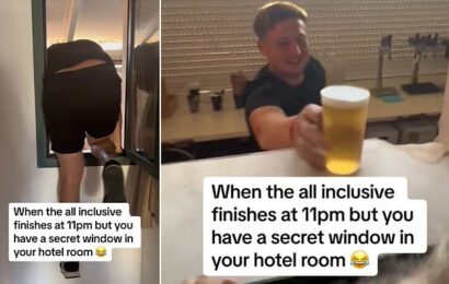 Holidaymaker manages to continue the all-inclusive after hours