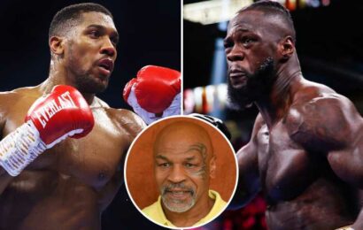 Mike Tyson's old coach reveals prediction for Anthony Joshua vs Deontay Wilder as former champ admits he's 'nervous' | The Sun